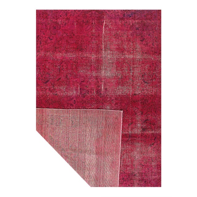 Modern Pasargad DC Purple Vintage Modern Od Rug For Sale - Image 3 of 4