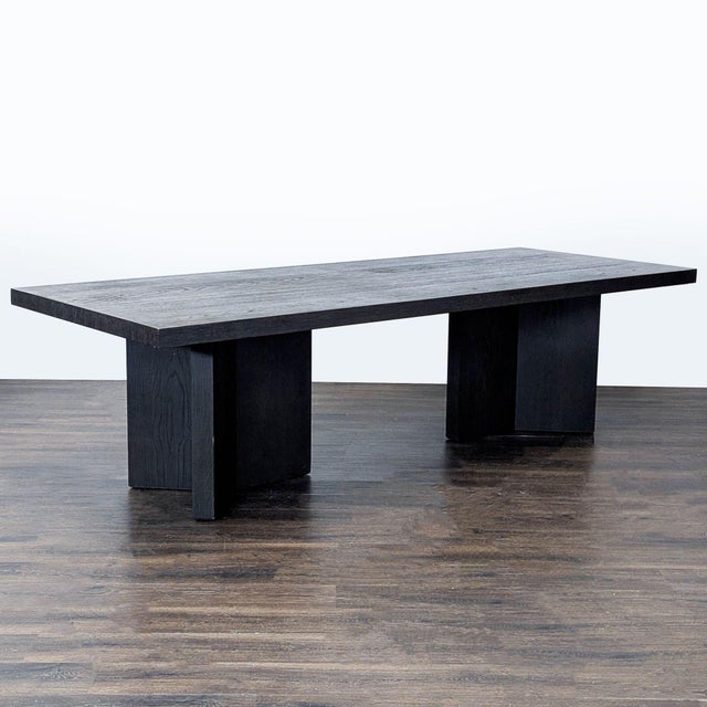 Modern Restoration Hardware Modern 11-Piece Dining Set With Rectangular Table For Sale - Image 3 of 10