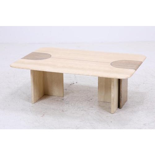 Vintage Travertine Coffee Table, 1980s For Sale - Image 4 of 13