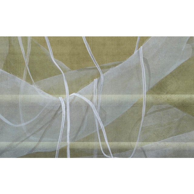 Abstract White Lace and Ribbons Collotype by Patricia A. Pearce For Sale - Image 3 of 5