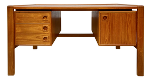 Vintage Danish Teak Desk by H.P. Hansen, 1960s