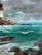 Oil Painting on the Lighthouse Shore Before the Storm Yuriy Suprunchuk For Sale - Image 9 of 11