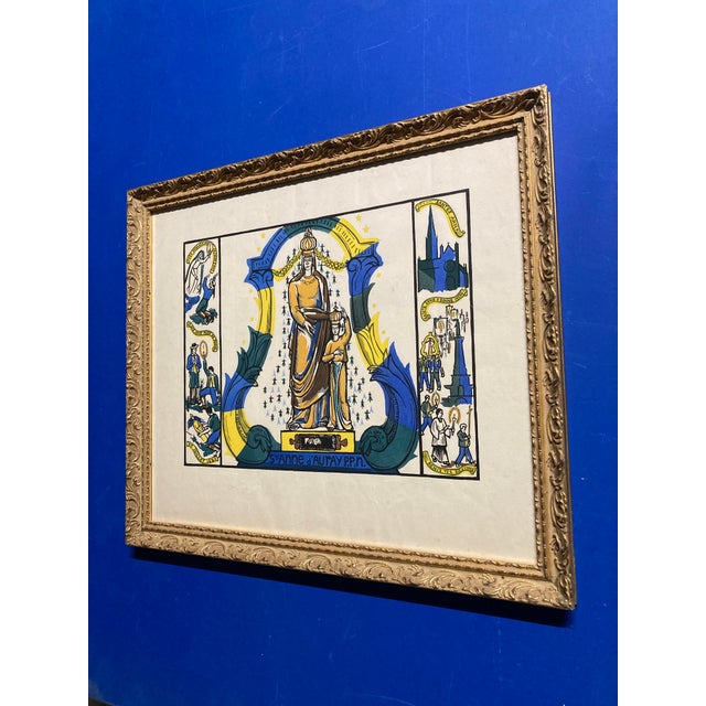 Marie-Claire Sibertin-Blanc, Sainte-Anne D'auray, 1920s, Paper, Framed For Sale - Image 18 of 18