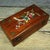 Shell Vintage Chinese Rosewood Jewelry Box With Mother-of-Pearl Floral Inlay For Sale - Image 7 of 9