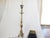 Traditional Antique Italian Bronze Candlestick Lamp For Sale - Image 3 of 3