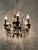 Hollywood Regency Crystal 6-Arm Chandelier with Hand-Painted Rose Details from Palwa, 1950s For Sale - Image 16 of 18