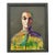 Vintage Boho Abstract Painting of Man Oil on Canvas Signed by the Artist For Sale