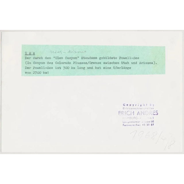 Lake Powell, Utah/Arizona, USA, 1960s, Black & White Photograph For Sale - Image 4 of 5