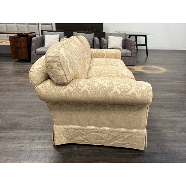 Henredon Schoonbeck Collection Damask Sofa For Sale In San Francisco - Image 6 of 12