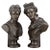 Metal French 19 Century Apollo and Daphne Bronze Clad Busts - A Pair For Sale - Image 7 of 7
