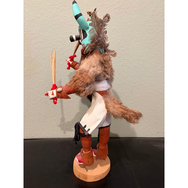1980s 18" Vintage Native American Kachina "Whipper's Uncle" by R. Mendoza For Sale - Image 5 of 6