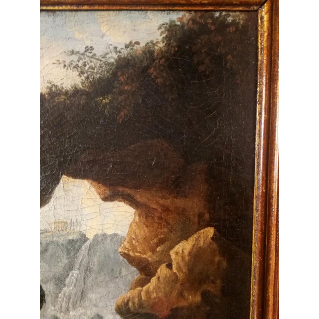 Scene Near the Tivoli Waterfalls, Late 17th Century, Oil on Canvas For Sale - Image 5 of 7