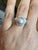Gray Tahitian Pearl Baguette Diamond 14 Karat White Gold Ring, Size 7 For Sale - Image 8 of 10