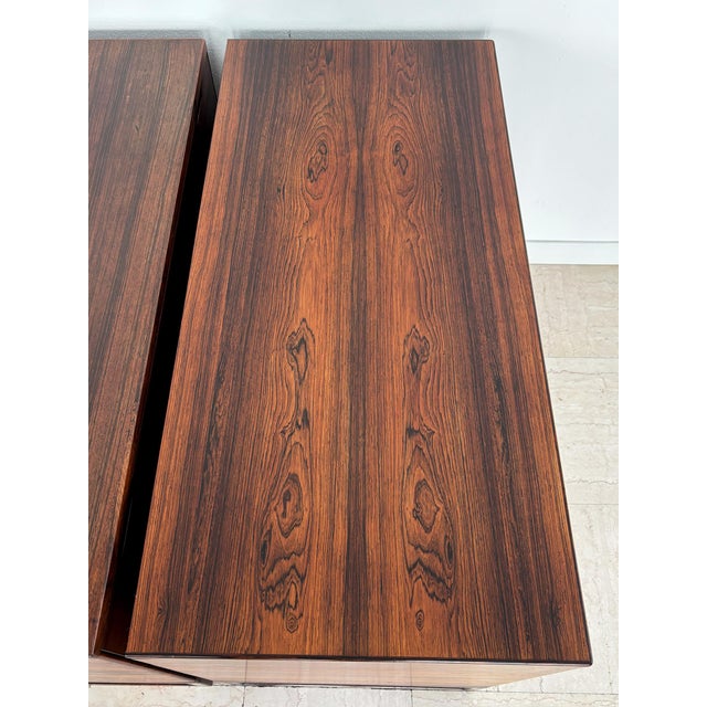 Dark Wood Chest of Drawers from Svend Langkilde, Denmark, 1960s, Set of 2 For Sale - Image 11 of 18