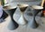 Mid 20th Century Mid 20th Century Near Pair of Large Willy Guhl Diabolo Planters Painted in Charcoal For Sale - Image 5 of 7