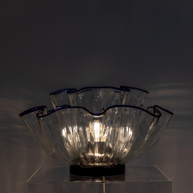 1970s "Fazzoletto" Italian Art Glass Table Lamp For Sale - Image 11 of 12