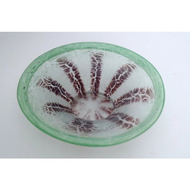 Mid-Century Modern Glass Bowl in Green from WMF Ikora, 1960s For Sale - Image 3 of 8