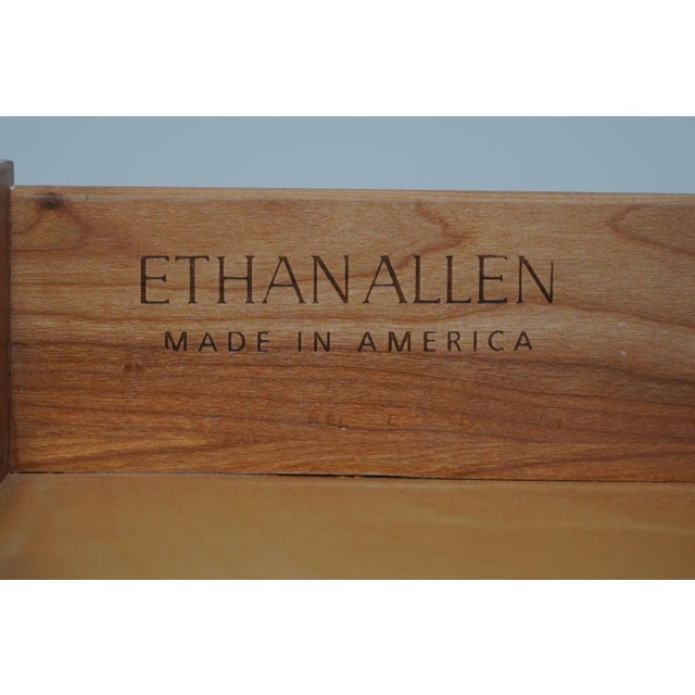 Ethan Allen Cherry Block Front Bachelor's Chest For Sale - Image 16 of 18