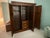 Solid wood antique armoire from circa 1920s, in great shape, fully functional. 69"W x 83"H x 19"D