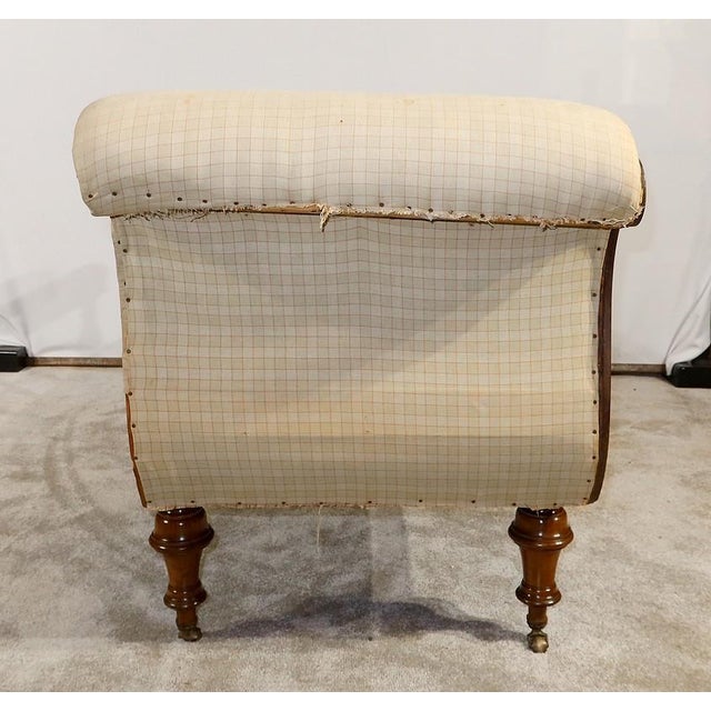 Long Victorian Mahogany Chaise Lounge, England, 19th Century For Sale - Image 11 of 18