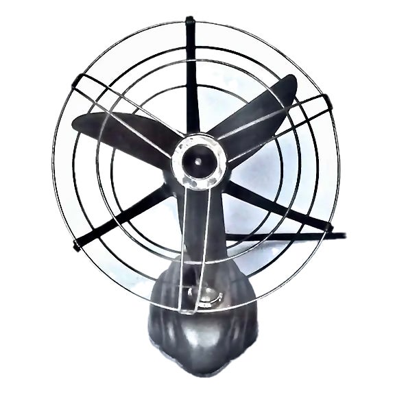 Vintage Art Deco Machine Age German Desk Fan For Sale - Image 4 of 7