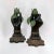 Late 20th Century Italian Neo-Classical Style Metal Tole Hand Form & Leaf Candlesticks - Pair For Sale - Image 5 of 8