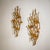 Pair of wall lights in hammered metal designed by Salvino Marsura. Stamped Marsura on the reverse.