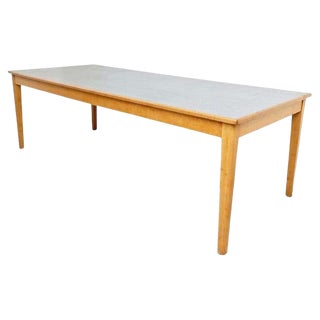 Large Scandinavian Wood and Formica Dining Table, 1960s For Sale