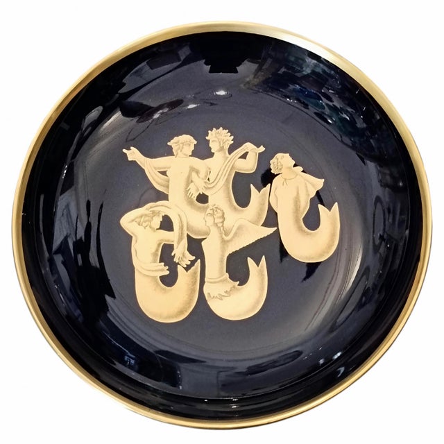 Decorative Plate Migration of the Sirens by Gio Ponti for Richard Ginori, Italy, 1980s For Sale - Image 9 of 9