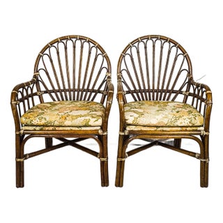1970s Vintage Rattan Chairs - Set of 2 For Sale