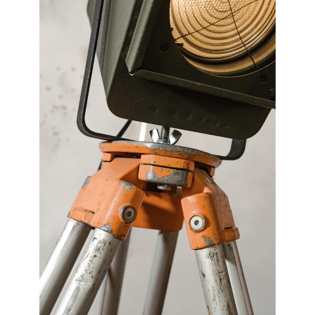 Industrial Electric Patt 45 Theater Spotlight on Tripod Floor Lamp from Strand, 1960s For Sale - Image 15 of 17