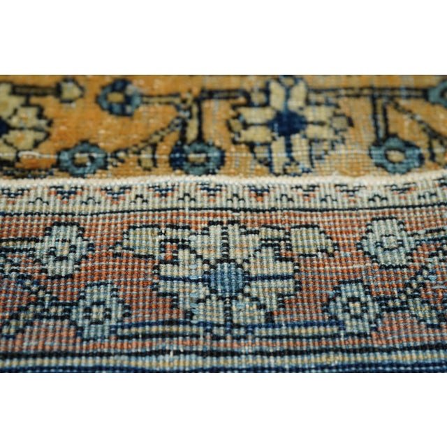 Antique Persian Mohtasham Kashan Rug 4'2" X 6’2" For Sale - Image 10 of 12