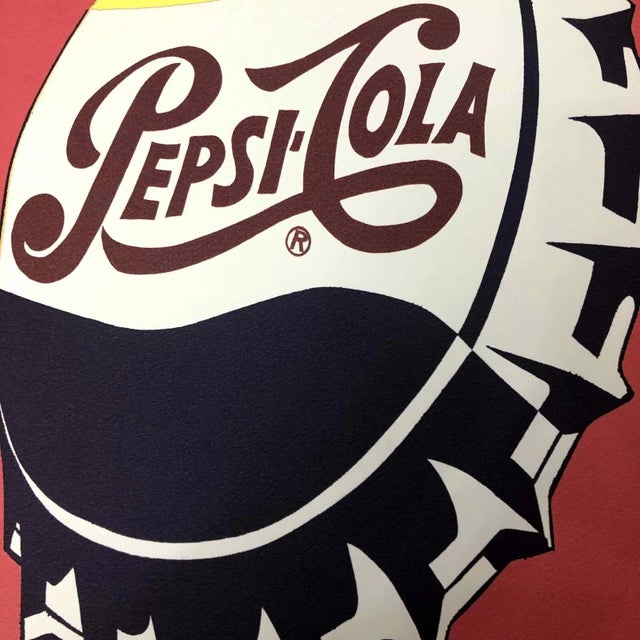 Lithograph "Pepsi-Cola" Signed of the plate and numbered by hand Limited Edition of 500 pieces Each piece is individually...