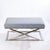 Mid-century chrome x-base bench. Great piece that ties a room together. Would look very good in a living room or at the...
