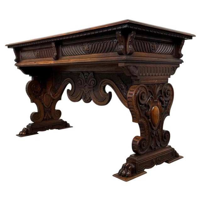 Wood Antique Walnut Occasional Table, 1800s For Sale - Image 7 of 12