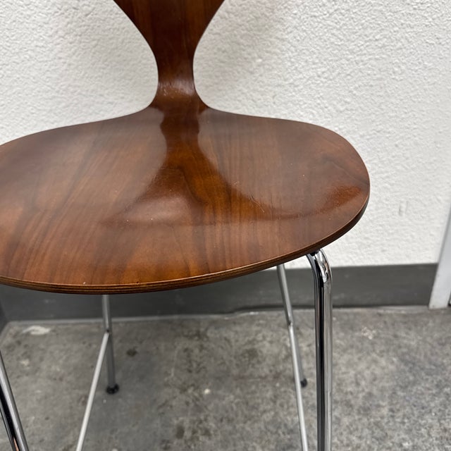 Cherner Chair Company Walnut Counter Stool For Sale - Image 9 of 12