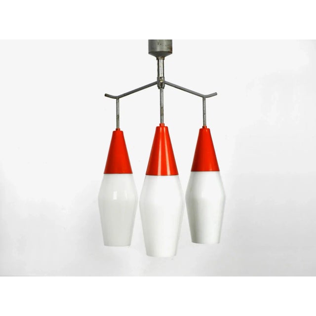 Large Mid-Century Metal and Glass Ceiling Light by Josef Hurka for Napako For Sale - Image 10 of 10