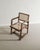 French Mid-Century Wooden Box Office Dining Chair in Teak & Rattan by Pierre Jeanneret, 1950s For Sale - Image 4 of 7