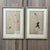 Pair of Original Antique Pressed Flower Herbarium Specimens With Gustavian Swedish Style Frames