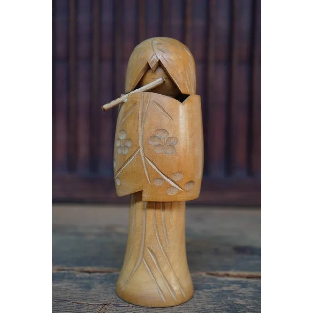 Vintage Sosaku Kokeshi Kagamijishi by Miyashita Hajime, Japan, 1960s For Sale - Image 6 of 6