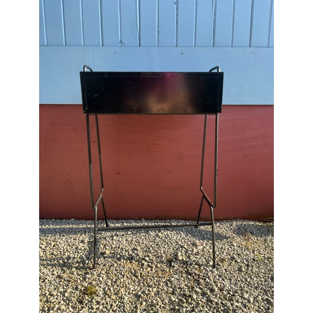 Mid 20th Century Mid 20th Century Metal Telephone Stand With Bench - Set of 2 For Sale - Image 5 of 10