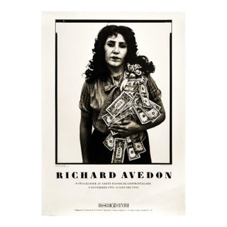 1991 Swedish Photography Exhibition Poster, Richard Avedon, (Woman Factory Worker on Her Birthday), Hasselblad Centre For Sale