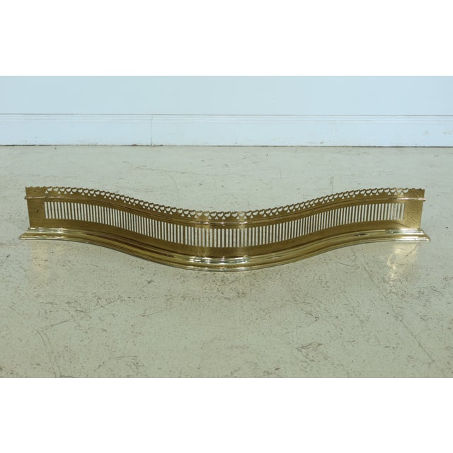 Virginia Metalcrafters Colonial Williamsburg Brass Fireplace Fender