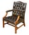 Large Gainsborough Library Armchair of Tufted Leather From England For Sale - Image 12 of 13