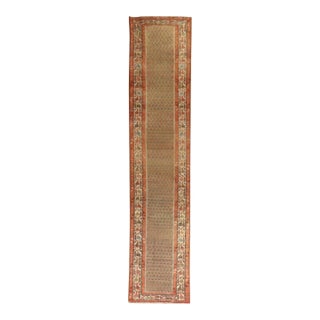 Antique Long Malayer Persian Runner - 3' x 17'10" For Sale