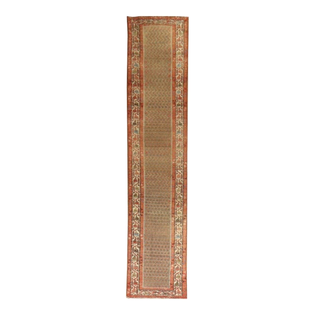 Antique Long Malayer Persian Runner - 3' x 17'10" For Sale
