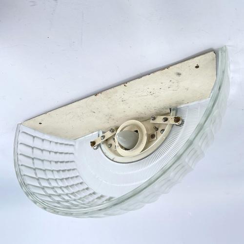 Art Deco Glass Wall Lamps from Holophane France, 1940s For Sale - Image 11 of 14