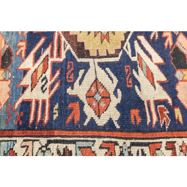 Textile Antique Caucasian Kuba Rug 3'0" X 3'5'' For Sale - Image 7 of 10