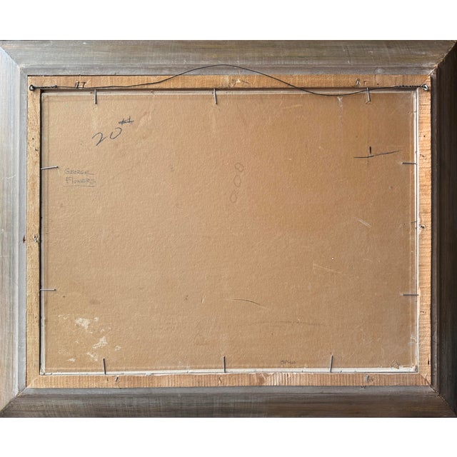 Blue "California Rocky Coast After the Storm" by George John Flower For Sale - Image 8 of 8
