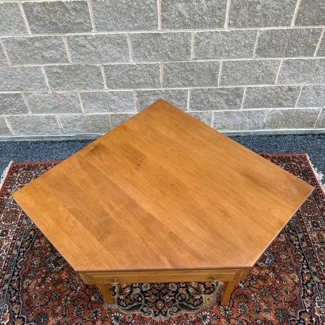 Vintage Dearborn Furniture American Traditional Solid Maple Corner Desk With Drawer For Sale In Philadelphia - Image 6 of 12